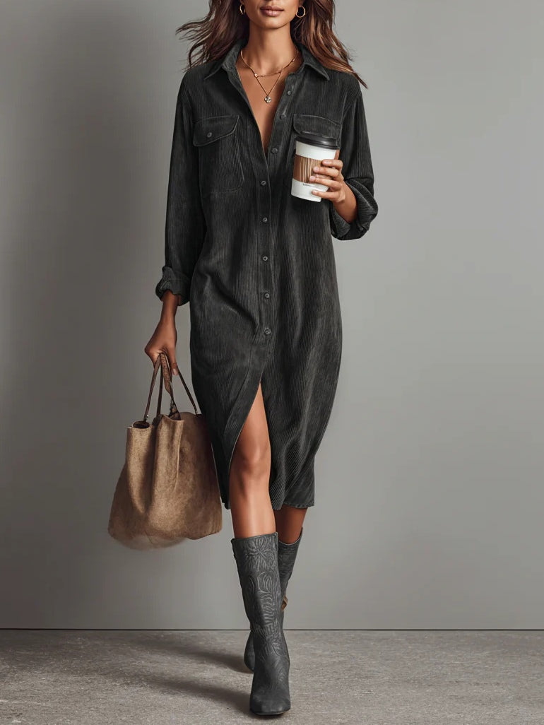 Béatrice - Cómodo vestido midi