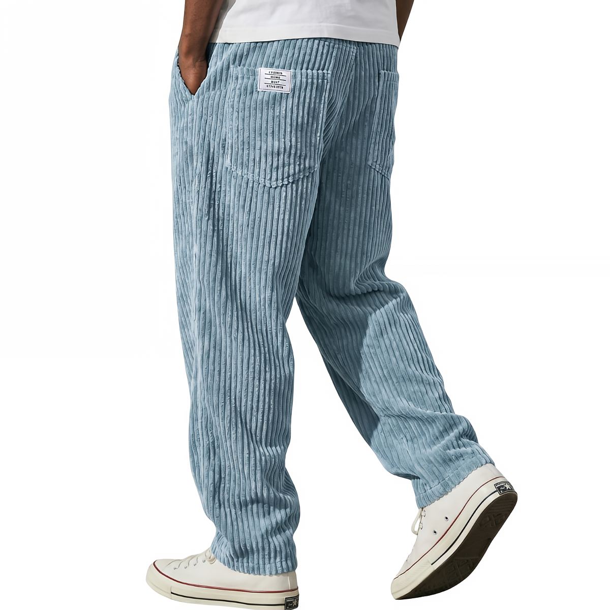Cómodo pantalón de pana para hombre