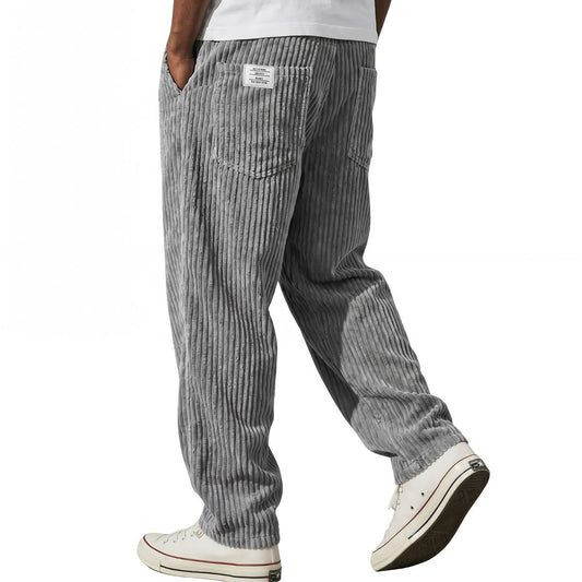 Cómodo pantalón de pana para hombre