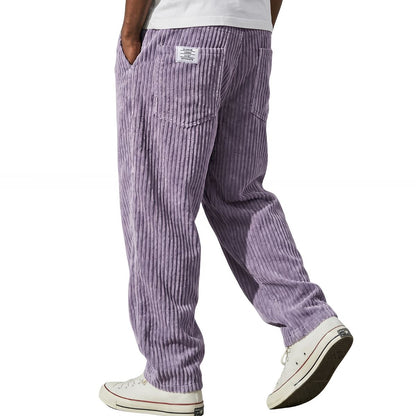 Cómodo pantalón de pana para hombre