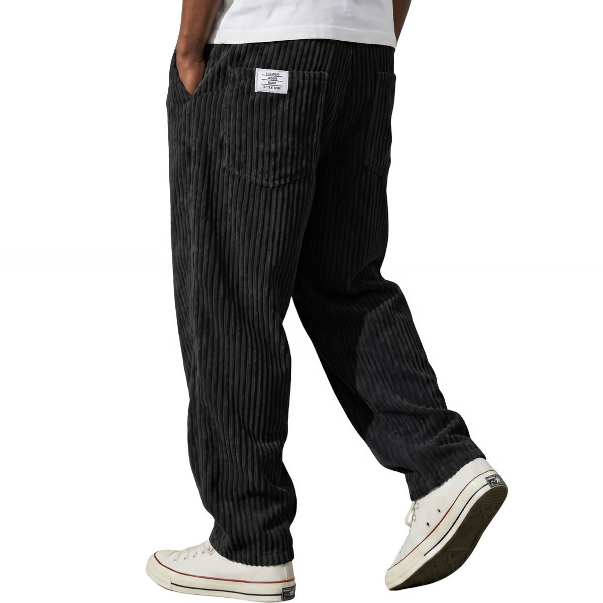 Cómodo pantalón de pana para hombre