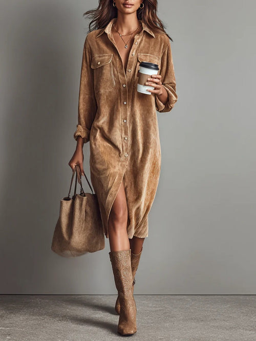 Béatrice - Cómodo vestido midi